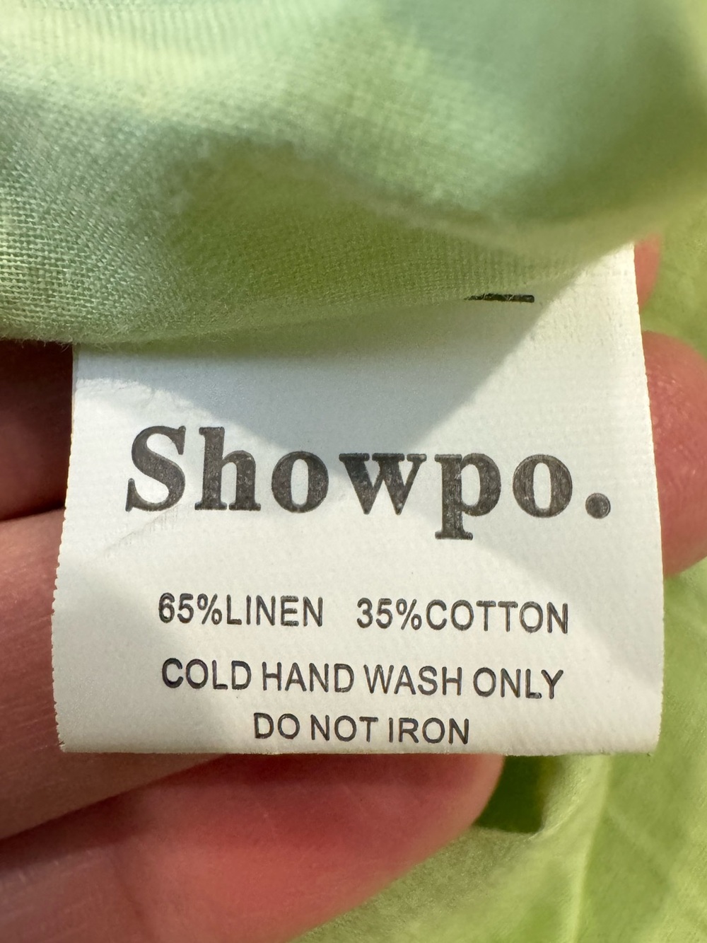 NWT Showpo Break Free With Me Sundress Mint Green Linen Cotton Size 16 Beach - Picture 12 of 12
